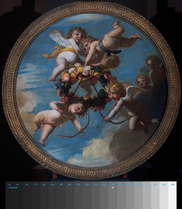 Putti con una ghirlanda di fiori da Gerard van Honthorst (workshop of)