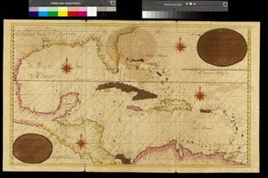 Mappa delle Indie Occidentali, Mar dei Caraibi, Antille da Gerard van Keulen
