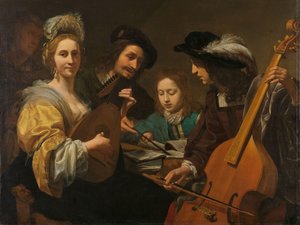 Una compagnia musicale da Gerard van Kuijl