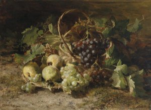 Olandese: Stilleven met druiven en peren Natura morta con uva e pere