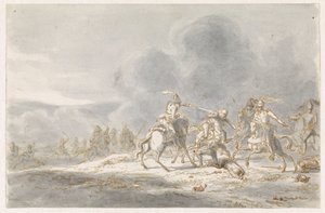 Combattimento di cavalieri da Gerardus Emaus de Micault