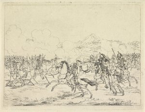 Caduta di Federico Guglielmo di Brunswick, 1815 da Gerardus Emaus de Micault