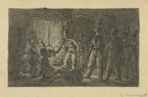 Soldati al fuoco da Gerardus Emaus de Micault