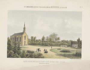 Chiesa e portineria dietro Meerenberg da Gerardus Johannes Bos