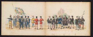 Mascherata degli studenti di Leida, 1855 da Gerardus Johannes Bos