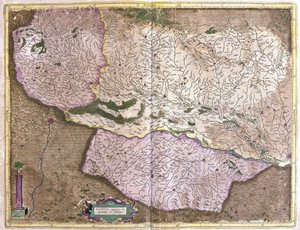 Alsazia, nord della Francia (incisione) da Gerardus Mercator