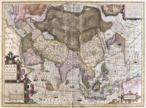 Asia (incisione) da Gerardus Mercator
