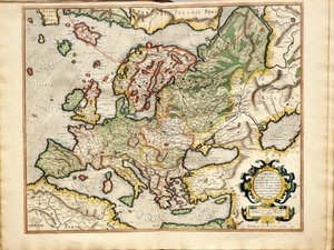 Atlas sive Cosmographicae Meditationes de Fabrica Mundi et Fabricati Fugura Europe: Livonia, Russia da Gerardus Mercator