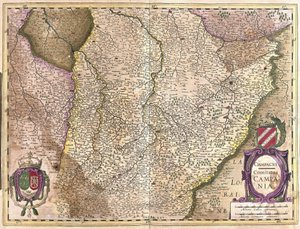 Champagne, Francia (incisione) da Gerardus Mercator