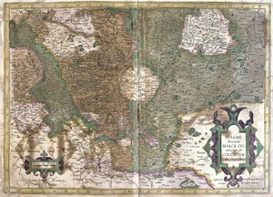 Colonia, Waldeck (Assia), Germania (incisione) da Gerardus Mercator