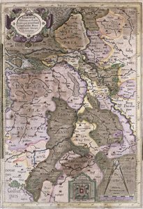 Olanda e Brabante, Belgio (incisione) da Gerardus Mercator