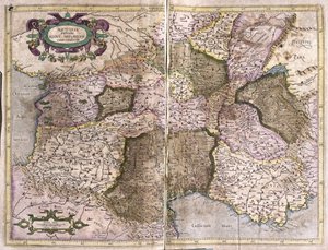 Limousine, Linguadoca, Alvernia, Borgogna e Provenza, sud della Francia da Gerardus Mercator