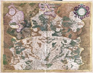 Lorena, Francia (incisione) da Gerardus Mercator