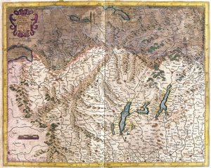 Italia settentrionale (incisione) da Gerardus Mercator