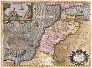Africa nord-occidentale con le Canarie (incisione) da Gerardus Mercator