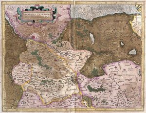 Sassonia e Meclemburgo, Germania (incisione) da Gerardus Mercator