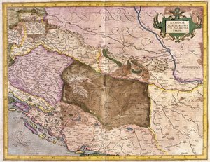 Sclavonia, Croazia, Bosnia e Dalmazia (incisione)