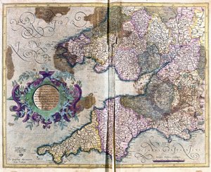 Inghilterra sud-occidentale (incisione) da Gerardus Mercator