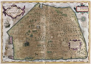 Sri Lanka (incisione) da Gerardus Mercator
