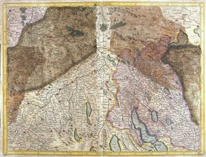 Svizzera (incisione) da Gerardus Mercator