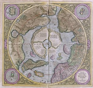 Le regioni polari del Nord da Gerardus Mercator