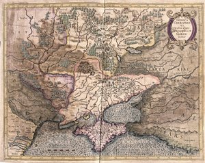 Ucraina e Crimea (incisione) da Gerardus Mercator