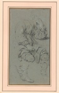 Studio di un uomo seduto, per una figura nel dipinto del Profeta Eliseo e la donna di Sunem sul Monte Carmelo (Museo Nazionale, Varsavia inv. M.Ob.551 MNW) da Gerbrand van den Eeckhout