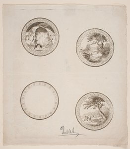 Cinque vignette per le favole di La Fontaine