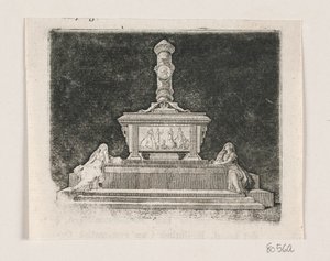 Monumento di Federico V a Roskilde da Gerhard Ludvig Lahde
