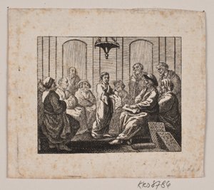 Cristo nel tempio da Gerhard Ludvig Lahde