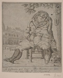 Il gastronomo dopo cena da Gerhard Ludvig Lahde