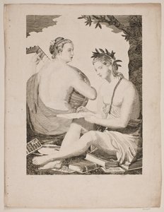 Tersicore e Calliope da Gerhard Ludvig Lahde