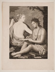 Terpsichore e Calliope da Gerhard Ludvig Lahde