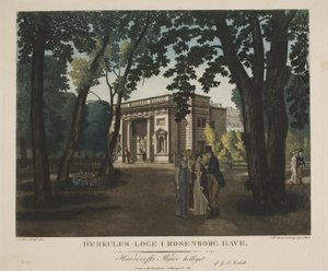 Il padiglione di Ercole nel giardino di Rosenborg da Gerhard Ludvig Lahde