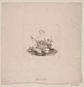 Vignetta con busto di Sofrone da Gerhard Ludvig Lahde
