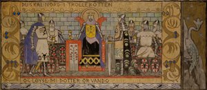 Åsmund nella sala del re da Gerhard Munthe