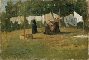Vestiti ad asciugare da Gerhard Peter Frantz Vilhelm Munthe