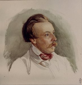 Ritratto del pittore Alexander von Kotzebue 1815-1889, 1840s