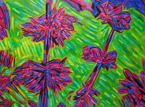 Fiori immaginari astratti