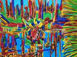 Estuario astratto II, 2018 da Gerhardt Isringhaus