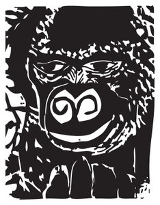 Gorilla pensieroso da Gerhardt Isringhaus