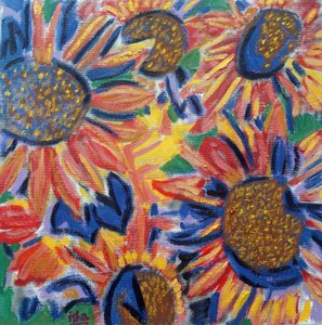 Girasole caldo, 2024 (olio su tela) da Gerhardt Isringhaus
