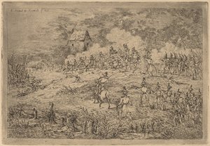 Carica della cavalleria da Gerhardus Emaus de Micault
