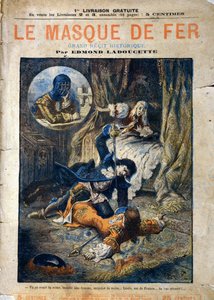 Le Masque de Fer, copertina del romanzo di Edmond Ladoucette, pubblicato a puntate alla fine del XIX secolo da Gerlier