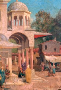 Fuori dalla Moschea, 1823-1900 da Germain Fabien Brest