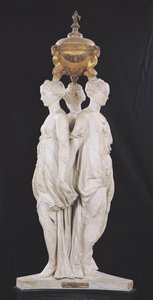 Le Tre Grazie, monumento funebre con il cuore di Enrico II, 1559