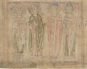 Santi Cipriano, Vito, Stefano e Cornelio da German 12th Century