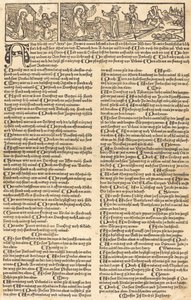 Calendario con la Natività e l