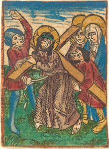 Cristo che porta la croce da German 15th Century