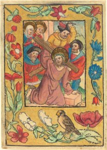 Cristo che porta la croce da German 15th Century